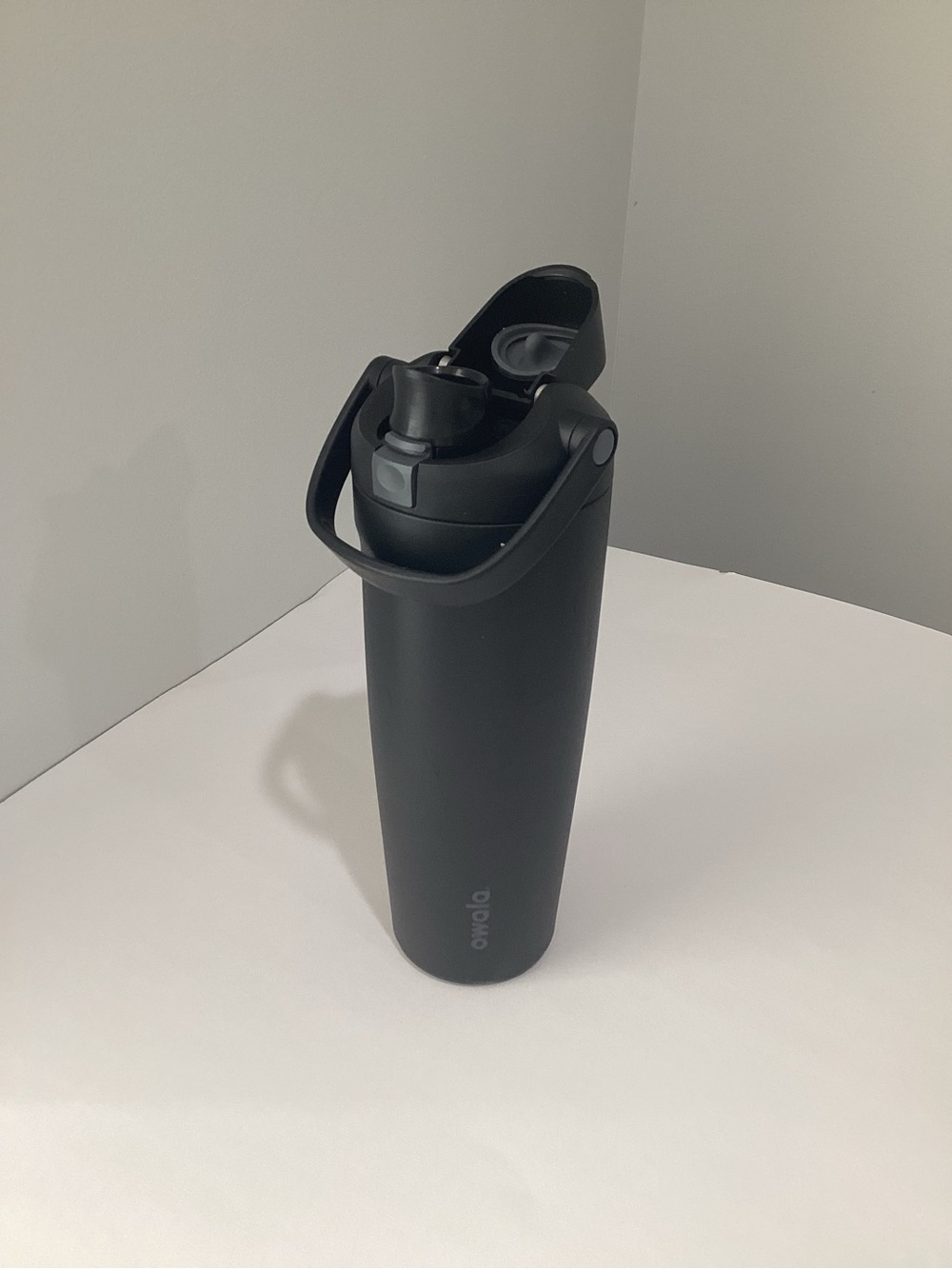 Insulated Black Water Bottle with Carry Handle by Owala